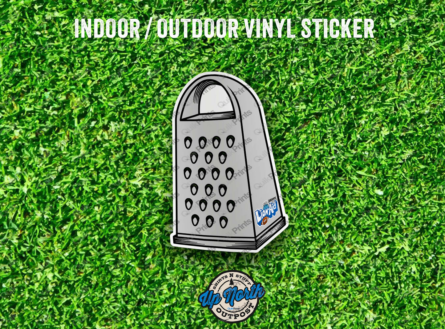 Lion-Aid Cheese Grater Sticker
