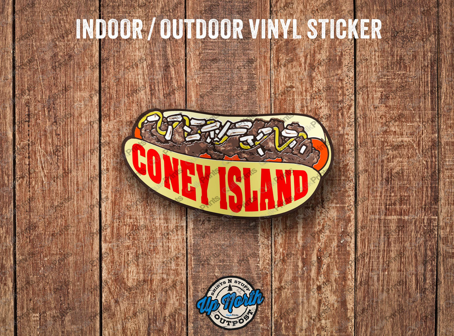 Coney Island Hot Dog Sticker