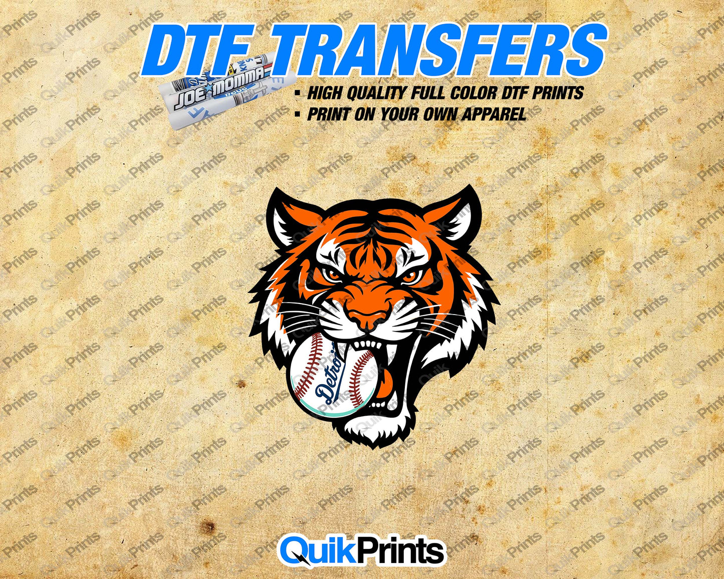 DTF Transfer - Tiger Baseball