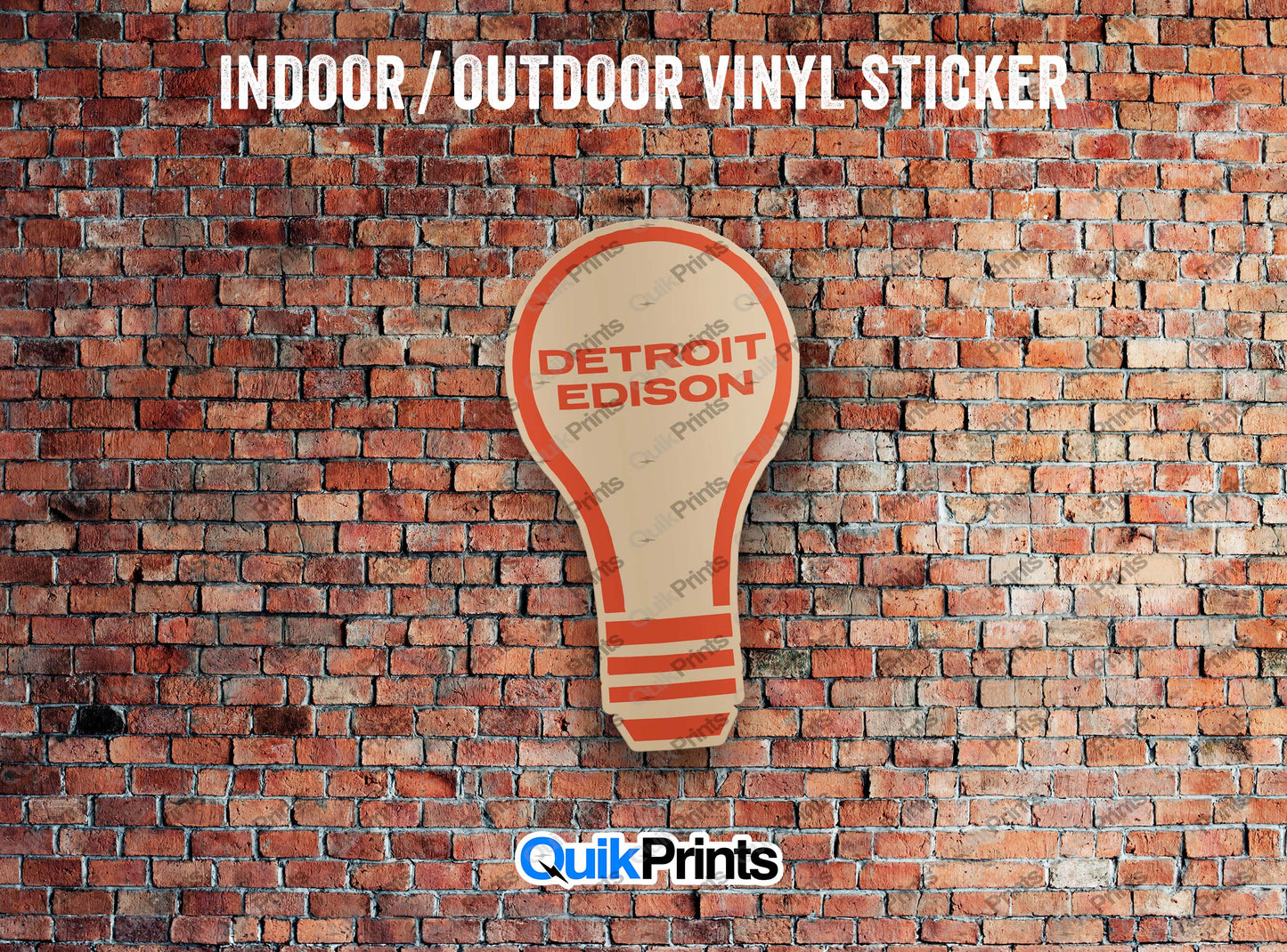 Detroit Edison Light Bulb Sticker