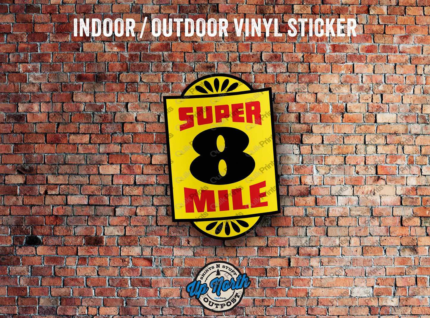 Super 8 Mile Sticker