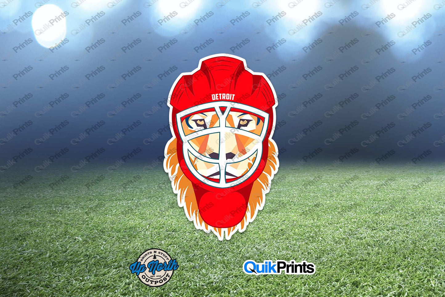 Hockey Goalie Lion Sticker