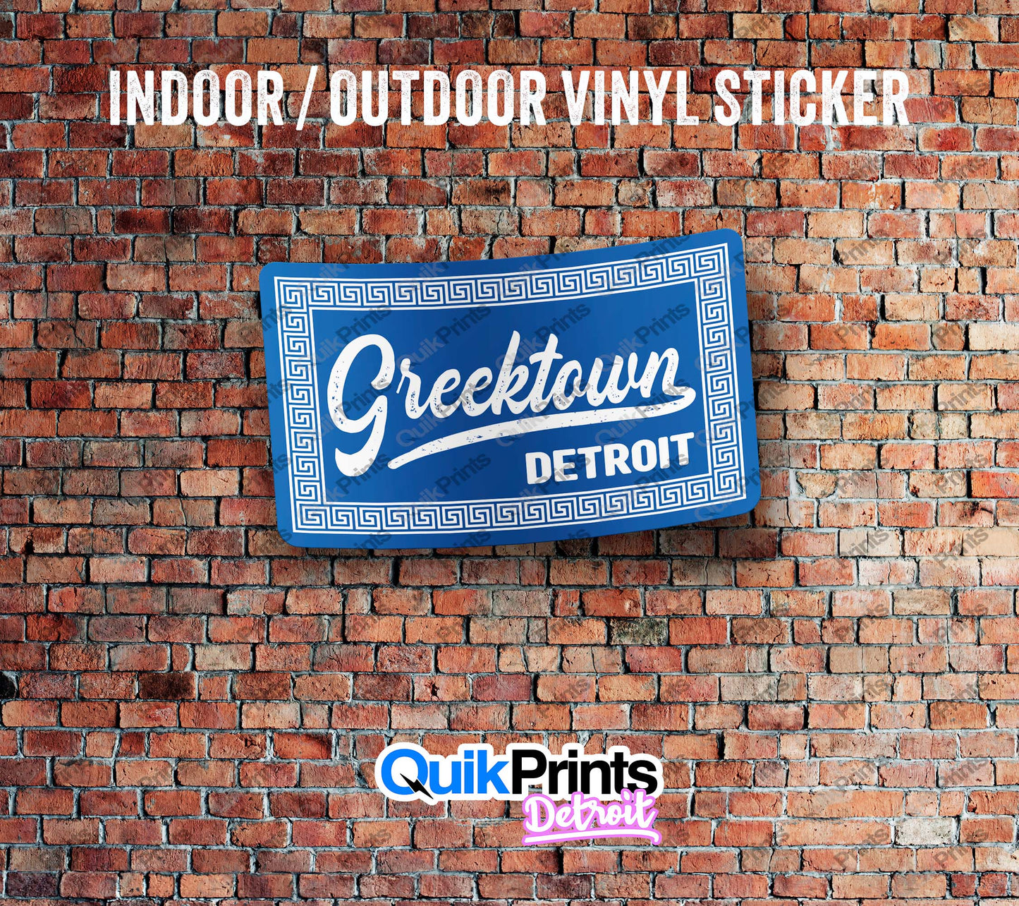 Greektown Detroit Sticker