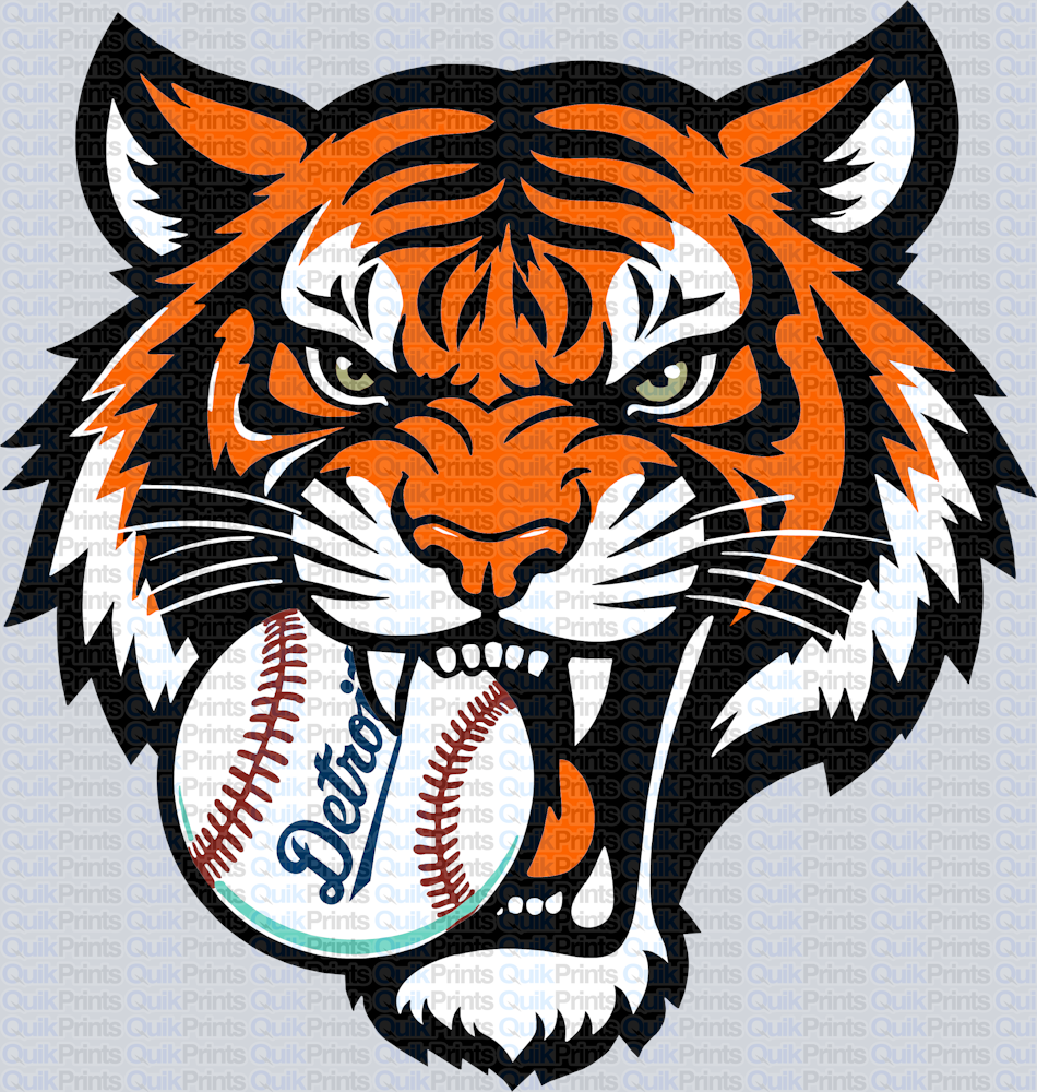 Detroit Tiger with Ball