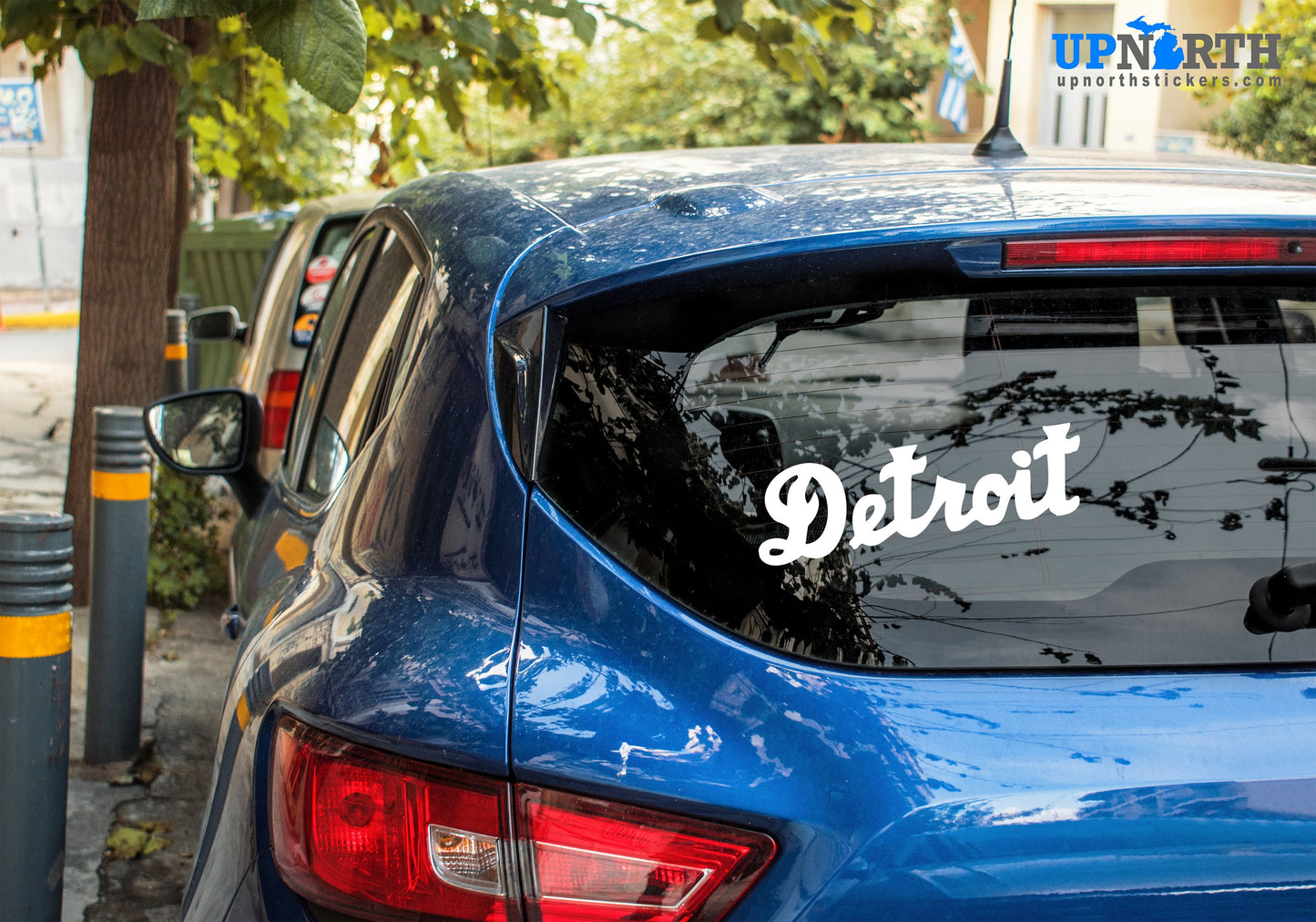 Detroit (Cursive Text) - Detroit Michigan Decal