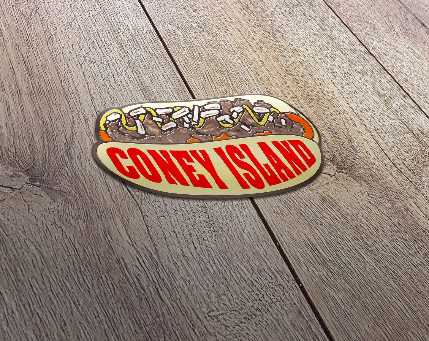 Coney Island Hot Dog Sticker