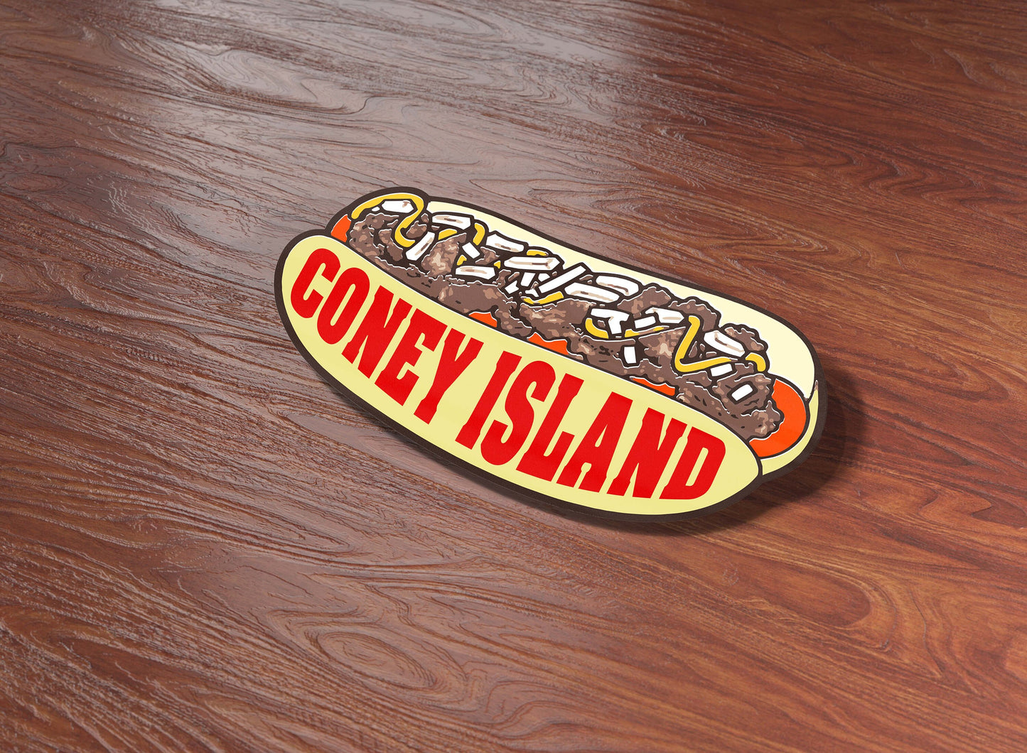 Coney Island Hot Dog Sticker