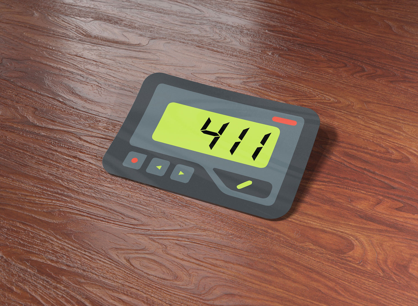 Pager Code 411 Sticker