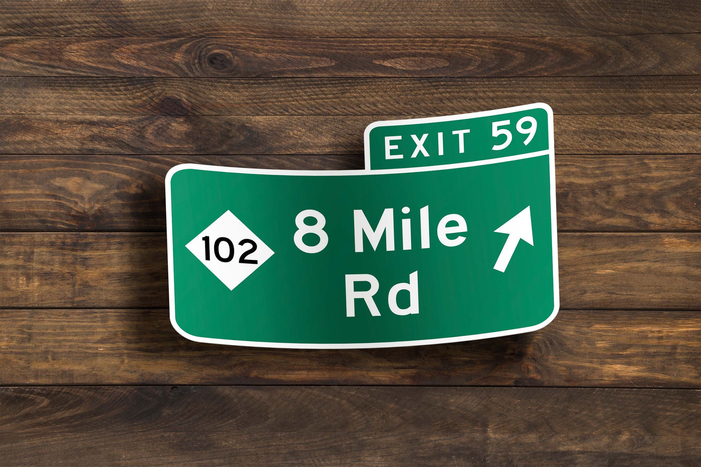 Custom Expressway Exit Sign Sticker