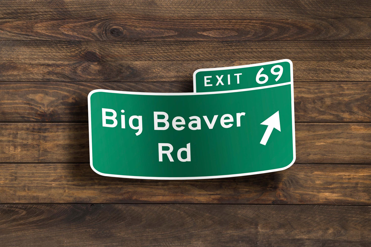 Custom Expressway Exit Sign Sticker
