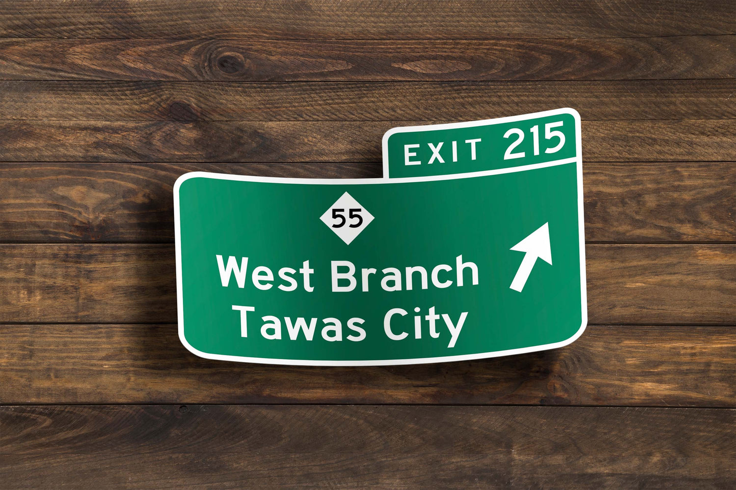 Custom Expressway Exit Sign Sticker