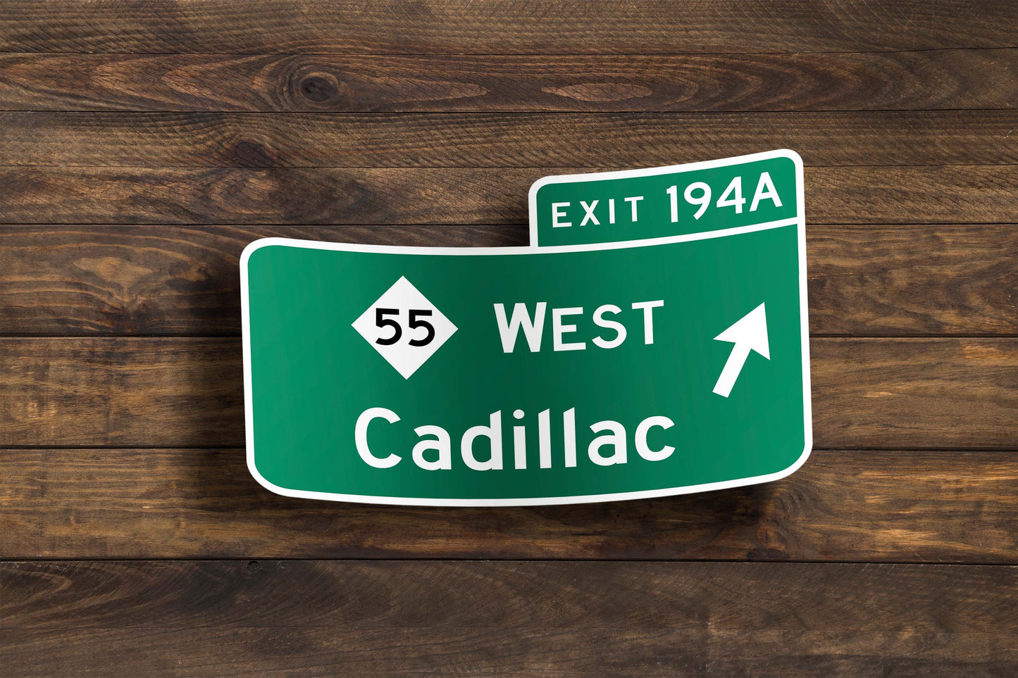 Custom Expressway Exit Sign Sticker
