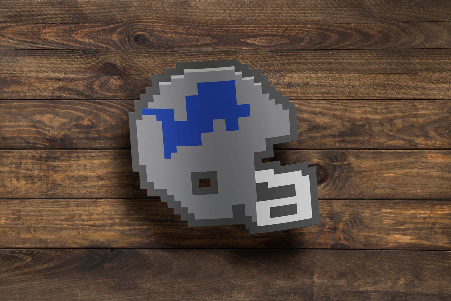 Detroit Tecmo Helmet Sticker