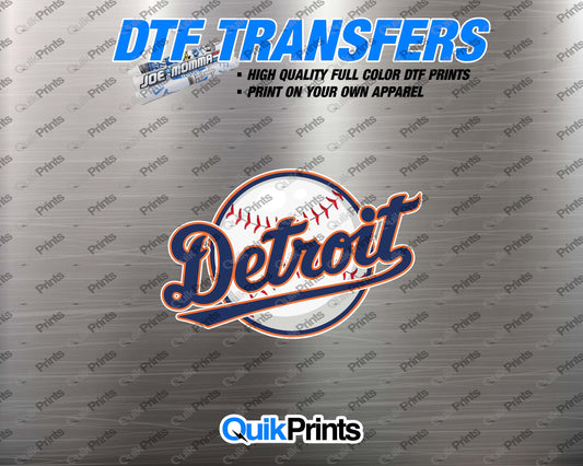 DTF Transfer - Detroit Baseball
