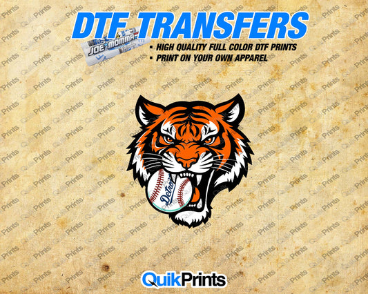 DTF Transfer - Tiger Baseball
