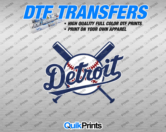 DTF Transfer - Detroit Baseball Bats