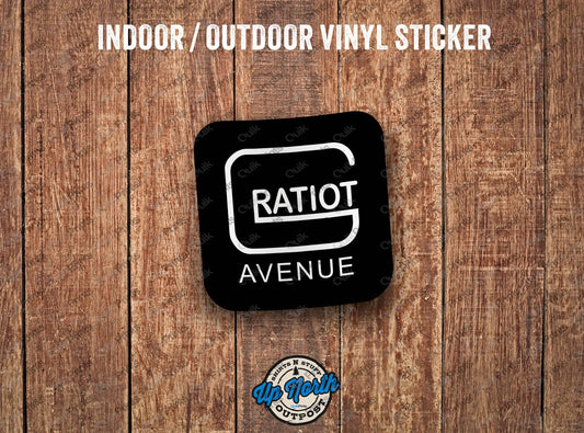 Gratiot Avenue Sticker