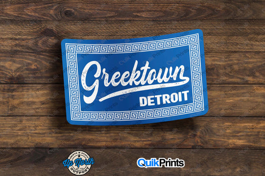 Greektown Detroit Sticker