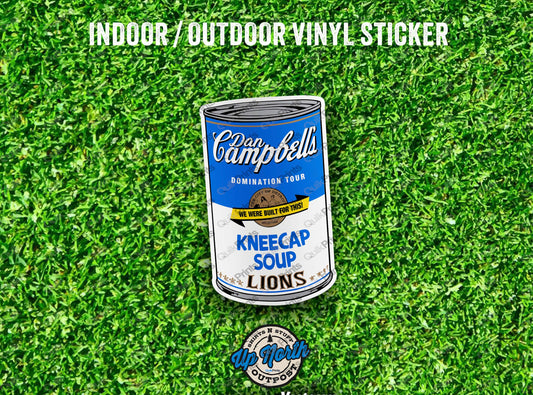 Campbells Can Kneecap Soup Sticker
