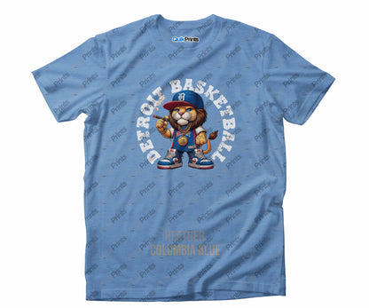 Detroit Basketball - Lion wearing Jersey