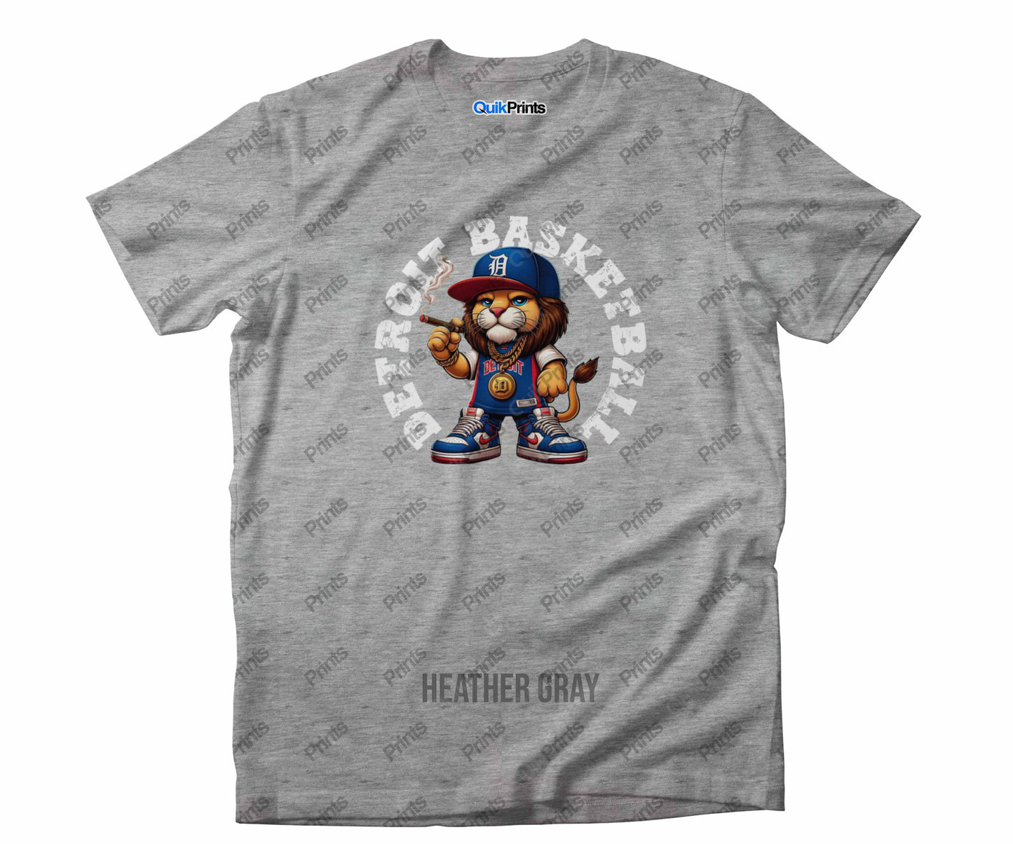 Detroit Basketball - Lion wearing Jersey