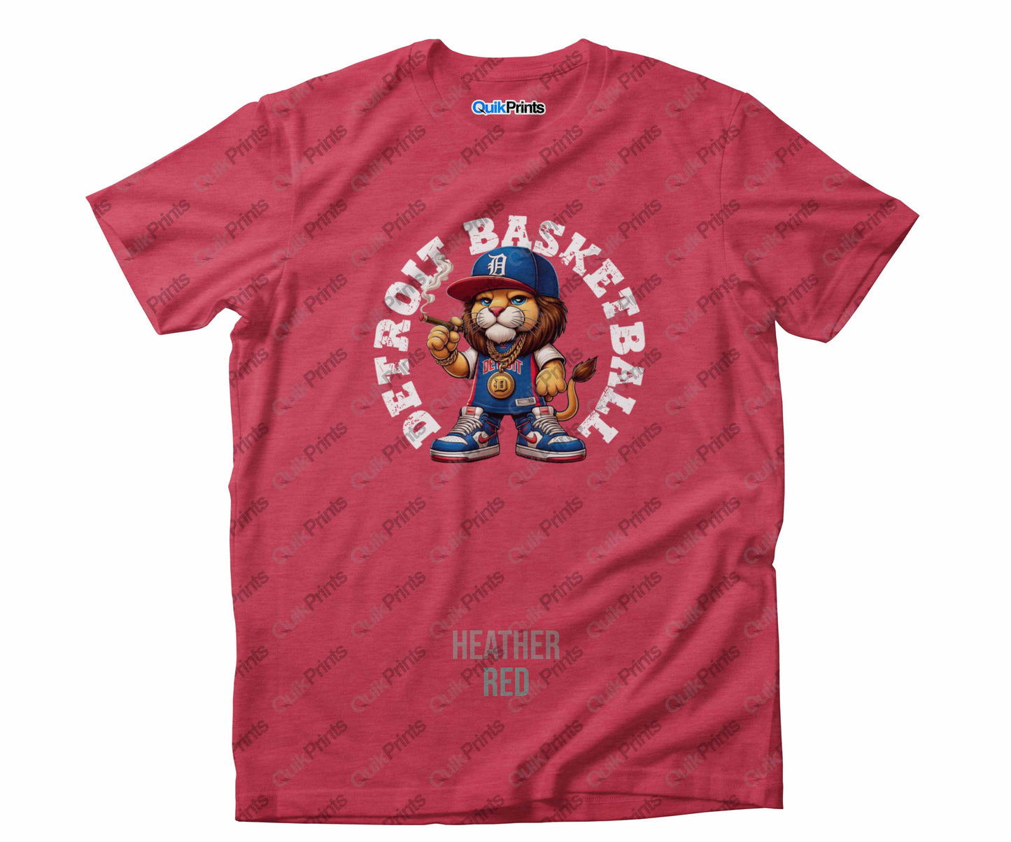 Detroit Basketball - Lion wearing Jersey
