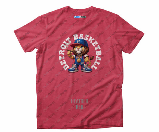 Detroit Basketball - Lion wearing Jersey