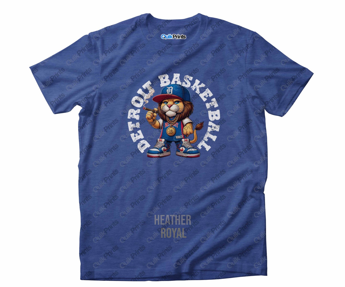 Detroit Basketball - Lion wearing Jersey