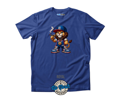 Lion wearing Basketball Jersey