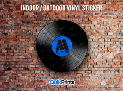 Motown Record Sticker