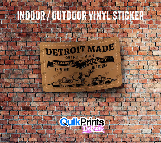 Detroit Made Denim Sticker