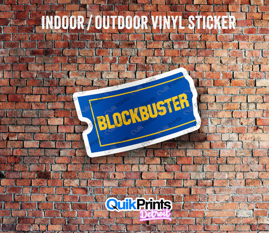Blockbuster Video Sticker