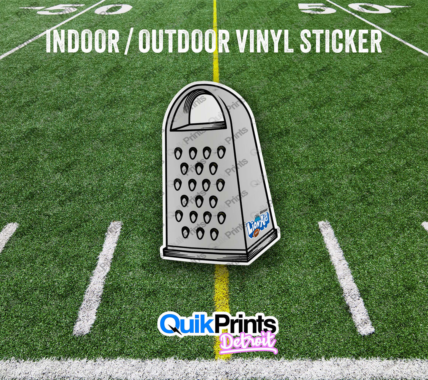 Lion-Aid Cheese Grater Sticker