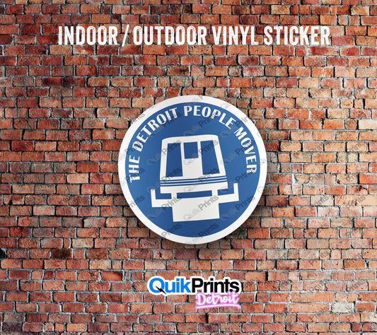 The Detroit People Mover Sticker