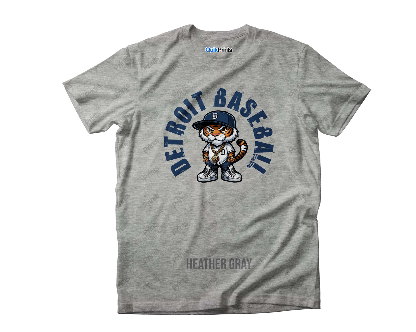 Tiger Wearing Jersey - Detroit Baseball