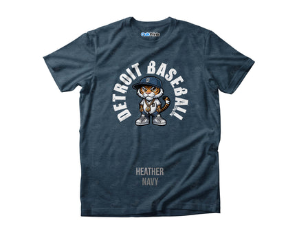 Tiger Wearing Jersey - Detroit Baseball