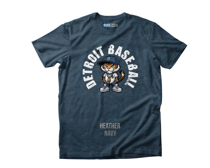 Tiger Wearing Jersey - Detroit Baseball
