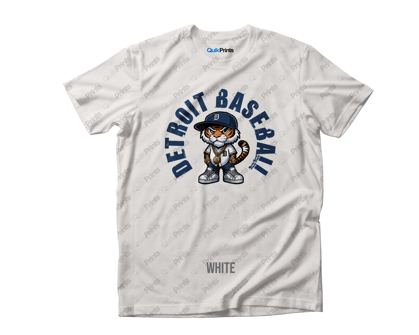 Tiger Wearing Jersey - Detroit Baseball