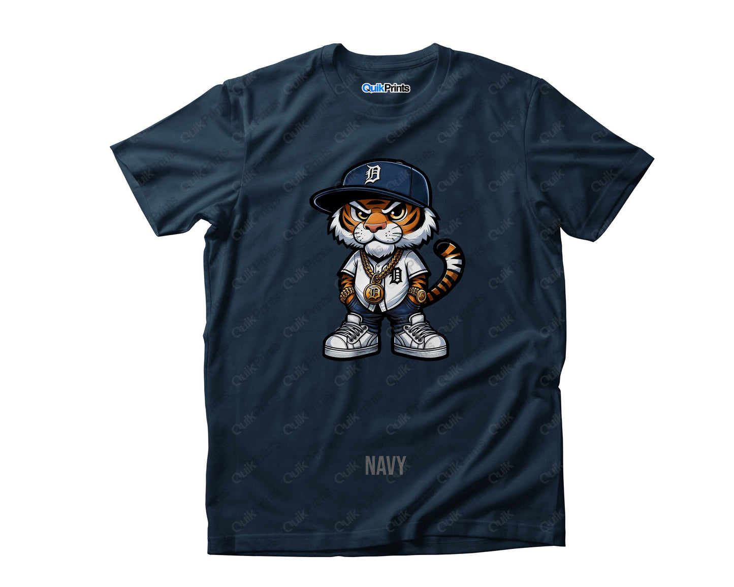 Tiger Wearing Baseball Jersey