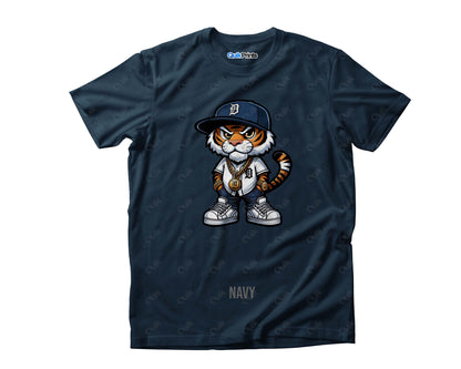 Tiger Wearing Baseball Jersey