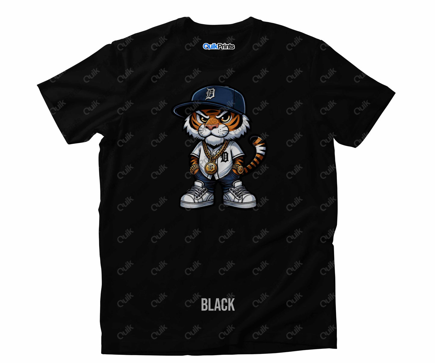 Tiger Wearing Baseball Jersey