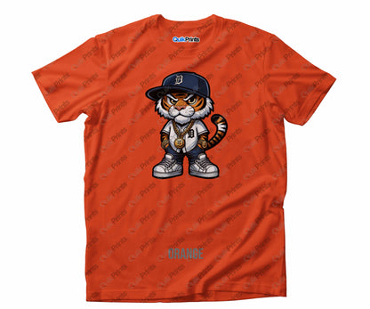 Tiger Wearing Baseball Jersey