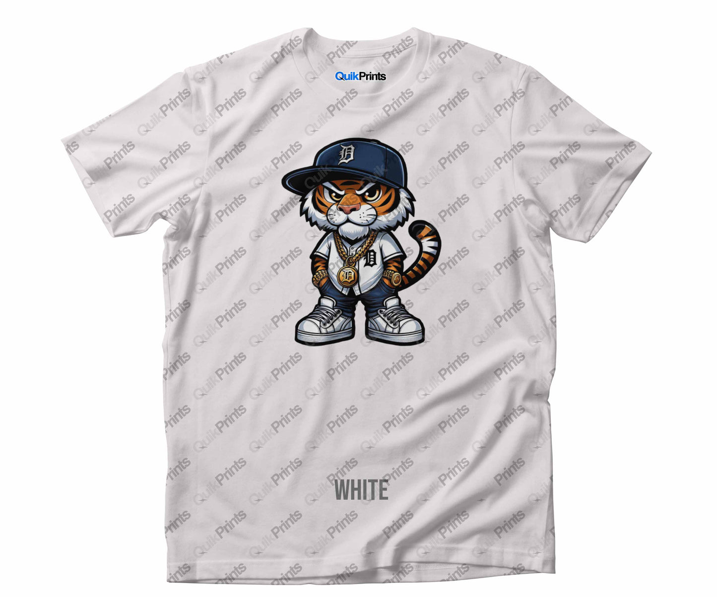 Tiger Wearing Baseball Jersey