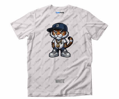 Tiger Wearing Baseball Jersey