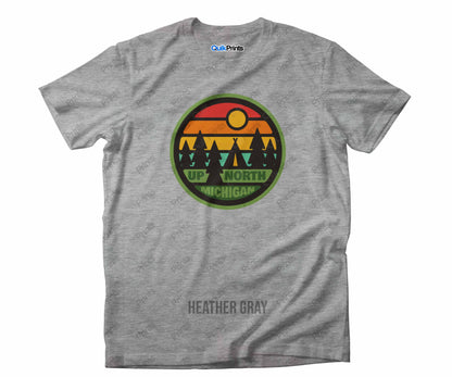 Up North Michigan Retro Sunset