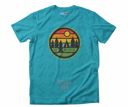 Up North Michigan Retro Sunset