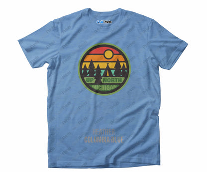 Up North Michigan Retro Sunset