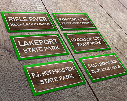 Custom Michigan State Park Sticker